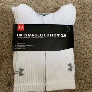 CREW SOCKS: UNDER ARMOUR MEN'S 8 Pair ATHLETIC NWT